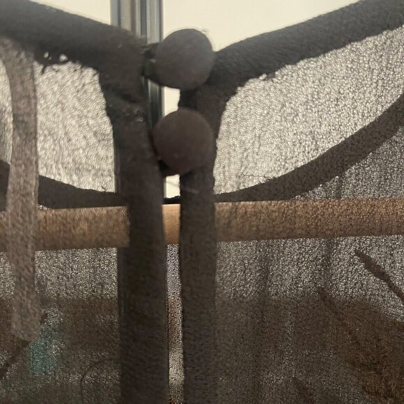 Free People FP Garden Of Bloom Mini Dress XS Sheer Whimsigoth Fairy Grunge - Picture 7 of 9